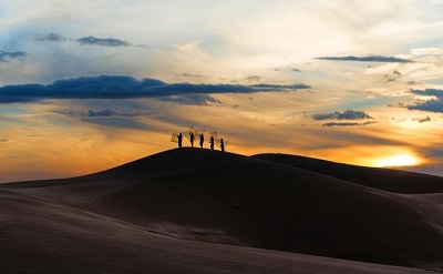 matin dune de sable